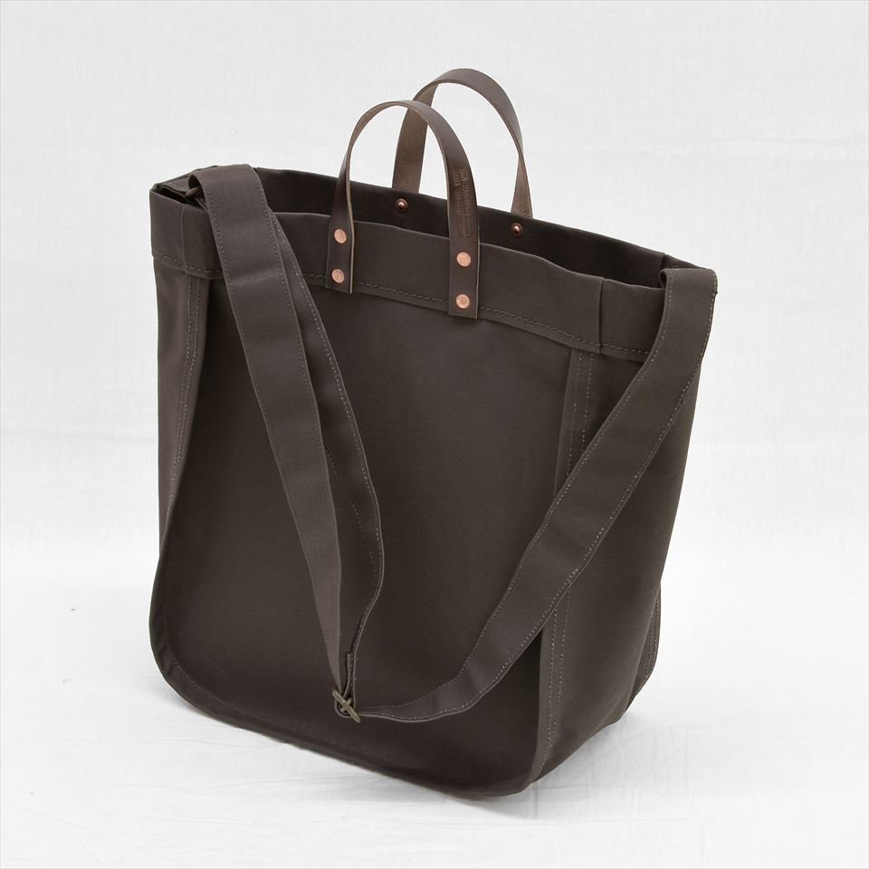 LEATHER TOTE BAG ダークチョコレート-