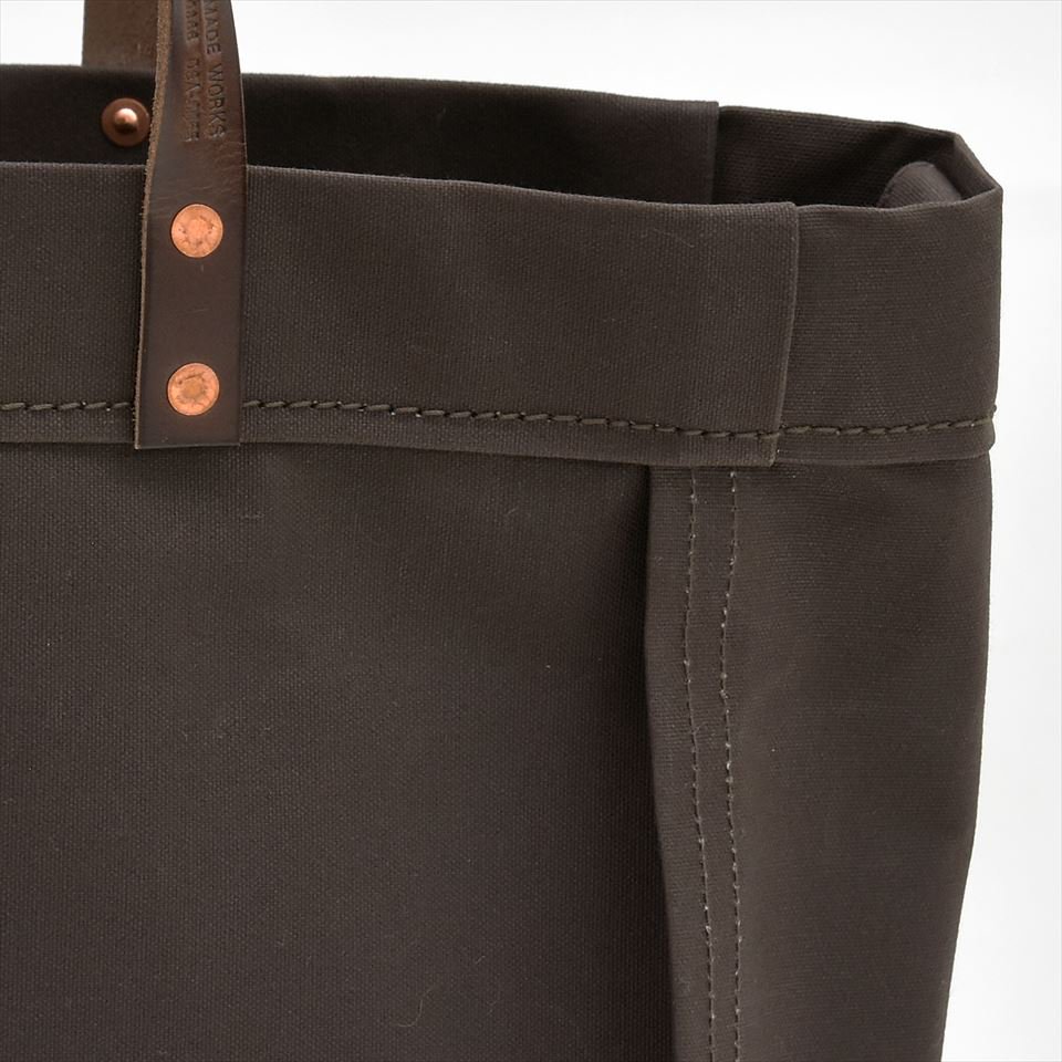 LEATHER TOTE BAG ダークチョコレート-