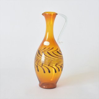 [1950's Vintage] Lauscha Glas Amber Pitcher（DDR東ドイツ）