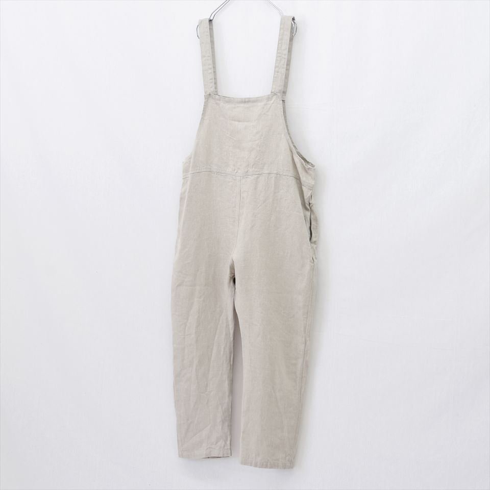 linen overalls / OFF WHITE