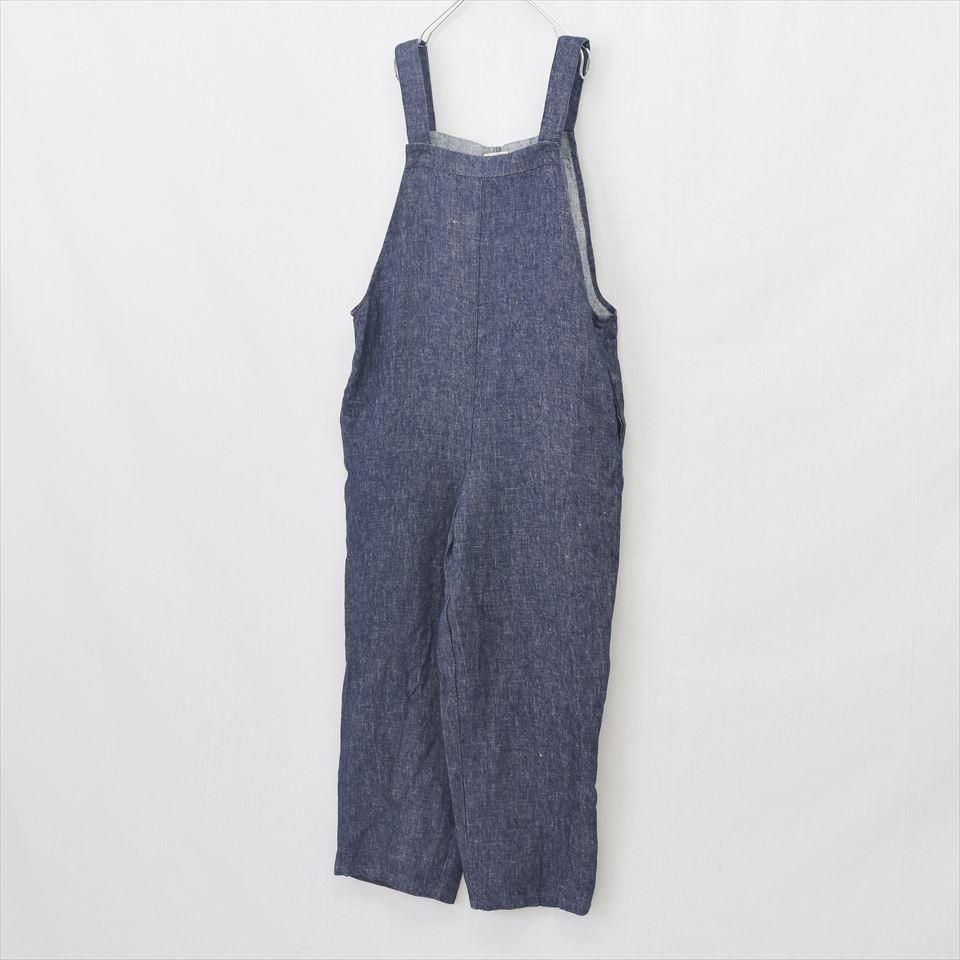 Fog Linen Work（フォグリネンワーク）シーラ サロペット ネイビー