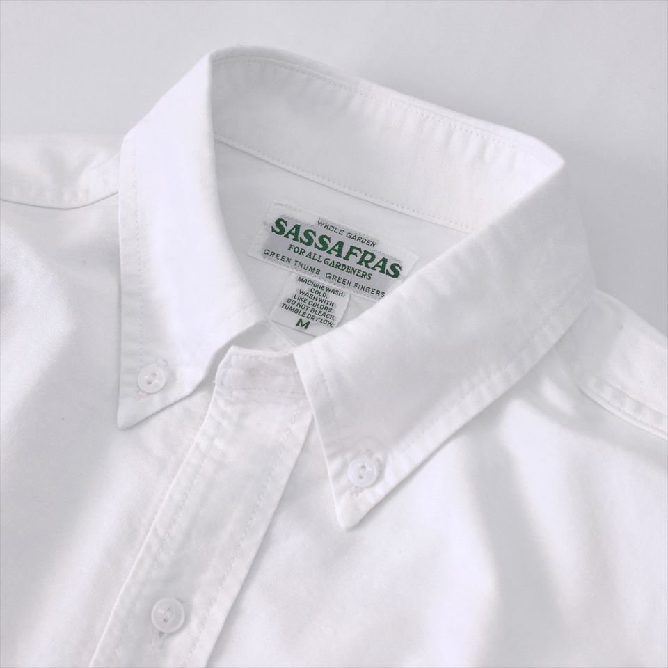 16,441円SASSAFRAS ササフラス　シャツジャケット　ホワイト　白　L 即完売　新品