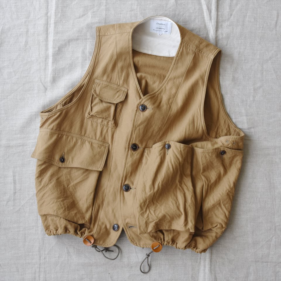 Another 20th Century（アナザートゥエンティースセンチュリー）RIVER RUNS VEST ウォルナット（コットンウール）