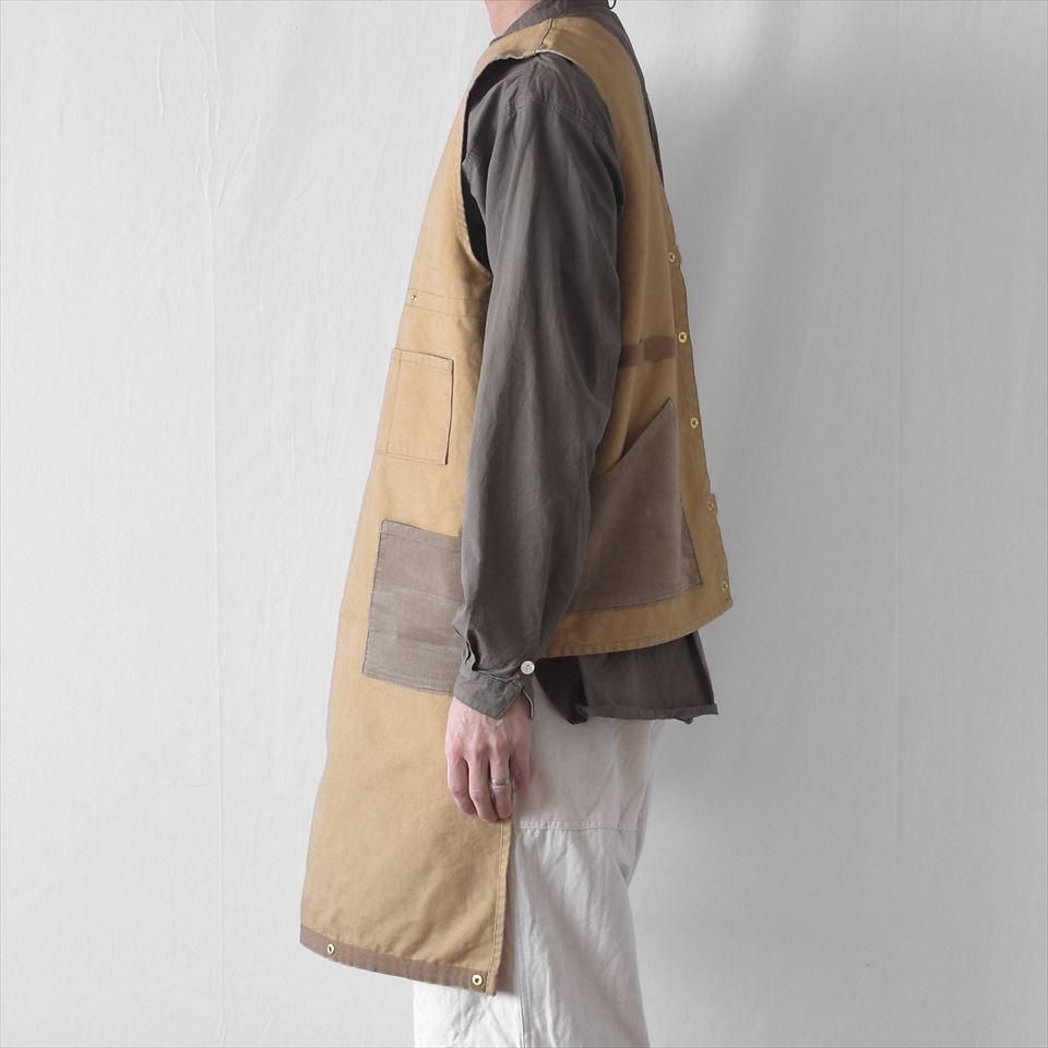 25105　napron HUNTING VEST APRON ベスト　エプロン Napron（ナプロン）HUNTING VEST APRON ベージュ