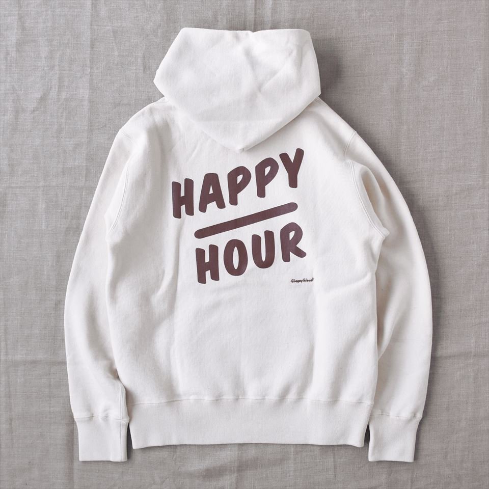 Tacoma Fuji Records（タコマフジレコード）HAPPY HOUR BEER YOU BEER ME HOODIE ナチュラル  designed by Shuntaro Watanabe