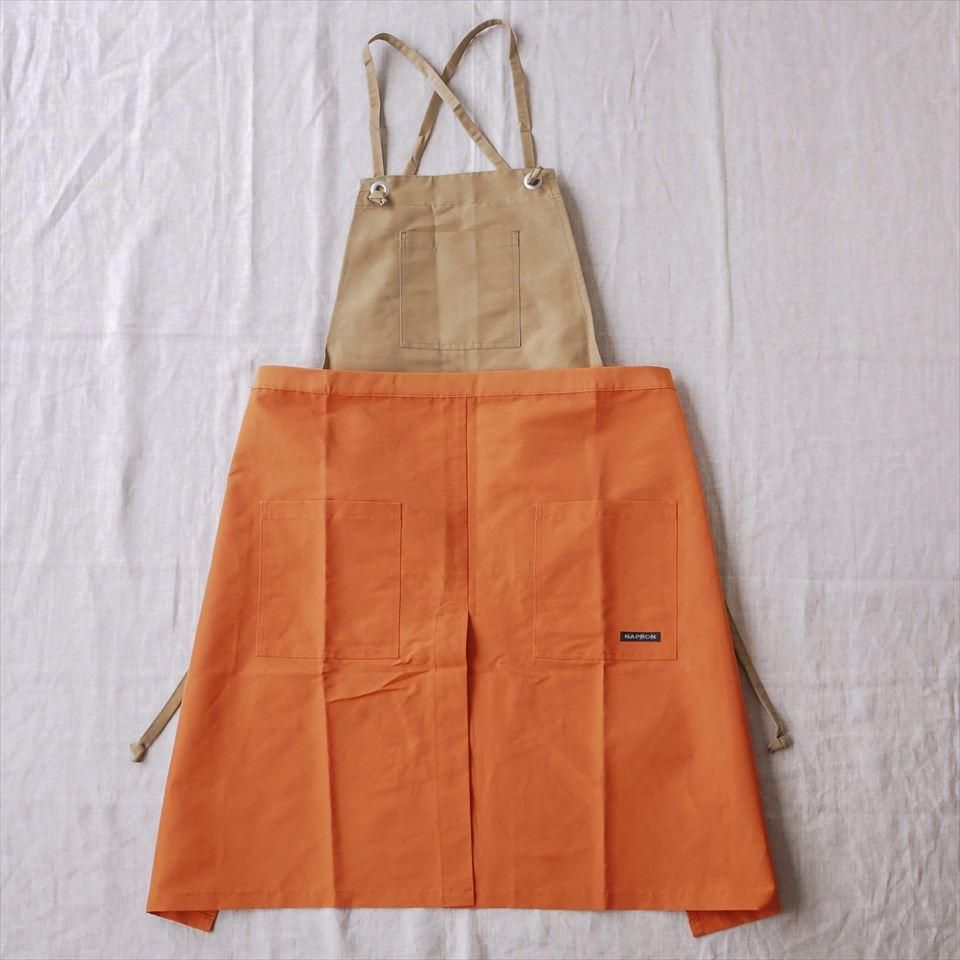 Napron（ナプロン）UTILITY 2WAY APRON オレンジ（60/40クロス）
