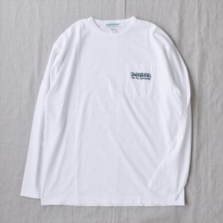 Sassafras（ササフラス）CCP Tag EMB T（長袖Tシャツ）ホワイト（2022年型）