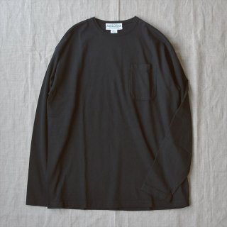 Sassafras（ササフラス）CHOP CORNER POCKET T（長袖Tシャツ）ブラック（2022年型）