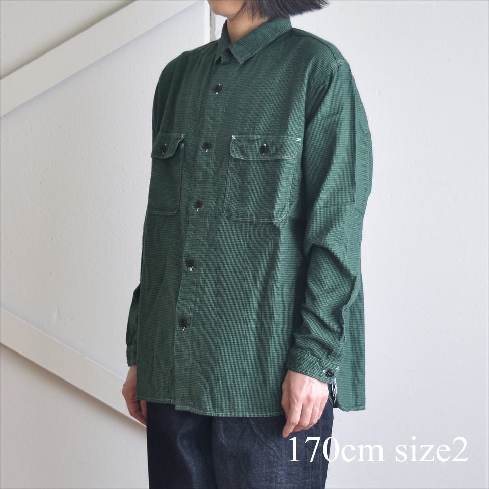 Another 20th Century（アナザートゥエンティースセンチュリー）Walter's Corn-Venti - CH flannel  overdye グリーン