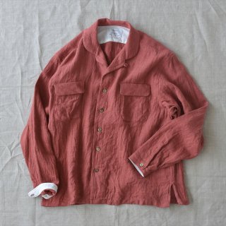 Another 20th century（アナザートゥエンティースセンチュリー）Connery Collar shirts カーマイン（リネン/ウール）