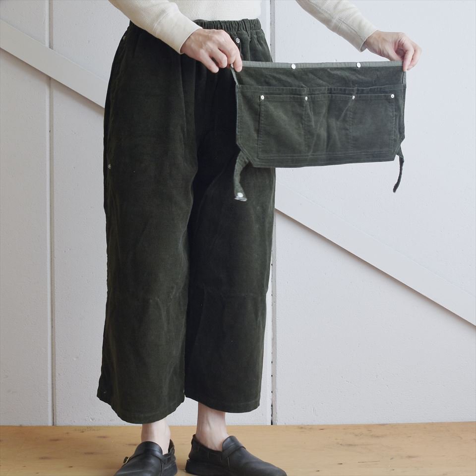 Napron（ナプロン）APRON PANTS アイボリー（コーデュロイ）