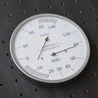 ドイツFischer（フィッシャー）Sauna Thermohygrometer（サウナ温湿度計）