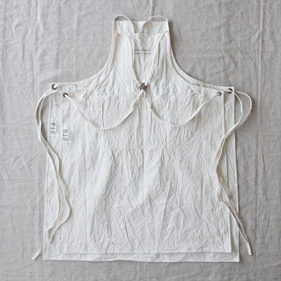 UTO（ユート）M-71 WORK APRON (FLAP POCKET TYPE) ホワイト