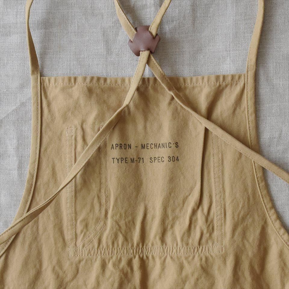 UTO（ユート）M-71 WORK APRON (FLAP POCKET TYPE) イエローブラウン