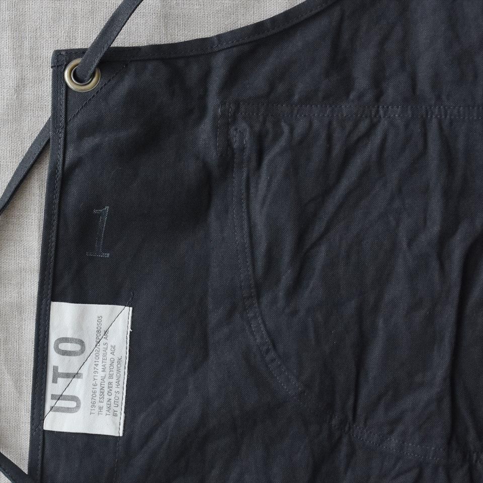 UTO（ユート）M-71 WORK APRON (FLAP POCKET TYPE) ブラック
