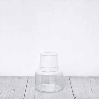 リューズガラス（ベトナムの再生ガラス）フラワーベース「ロケート」Sサイズ（H18cm）