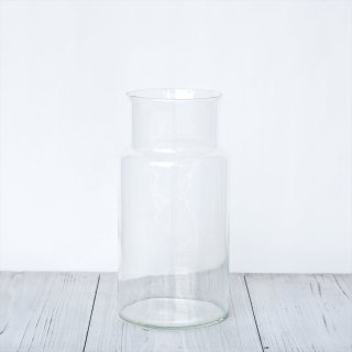 リューズガラス（ベトナムの再生ガラス）フラワーベース「ネック」Sサイズ（H32cm）