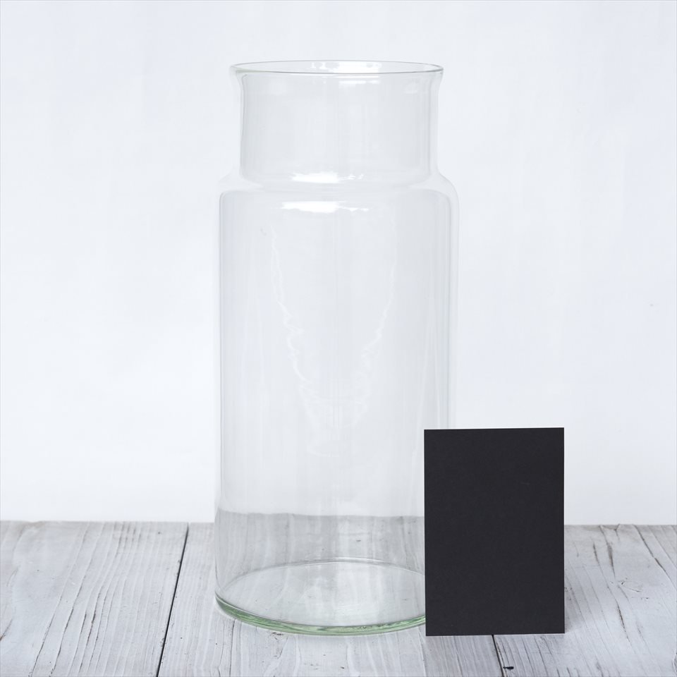 リューズガラス（ベトナムの再生ガラス）フラワーベース「ネック」Lサイズ（H40cm）
