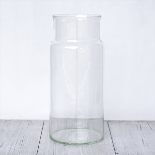 リューズガラス（ベトナムの再生ガラス）フラワーベース「ネック」Lサイズ（H40cm）