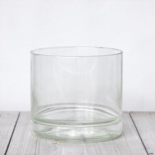リューズガラス（ベトナムの再生ガラス）フラワーポット「ストレート」Lサイズ（直径17cm）