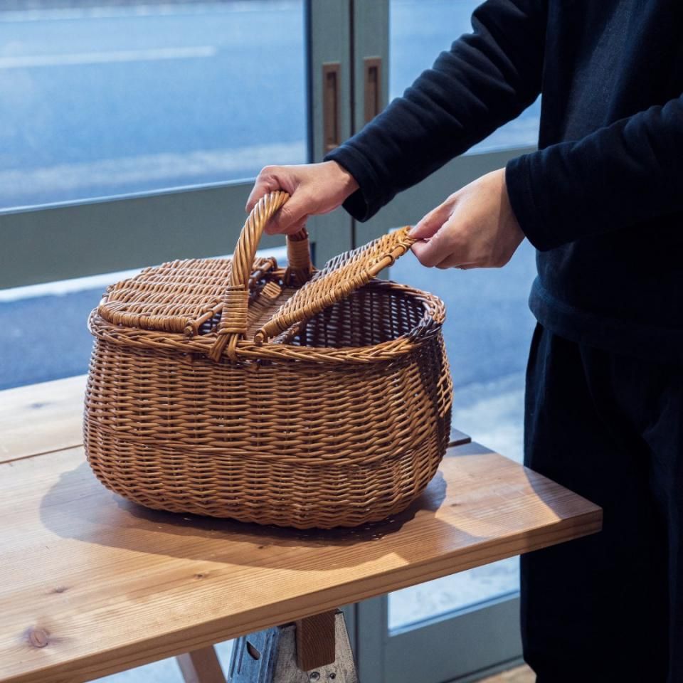 Found muji ウィロー 柳 バスケット かご リトアニア - メルカリ