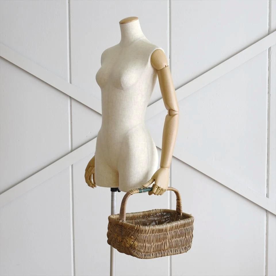 ヴィンテージ】イギリスのウィローバスケット