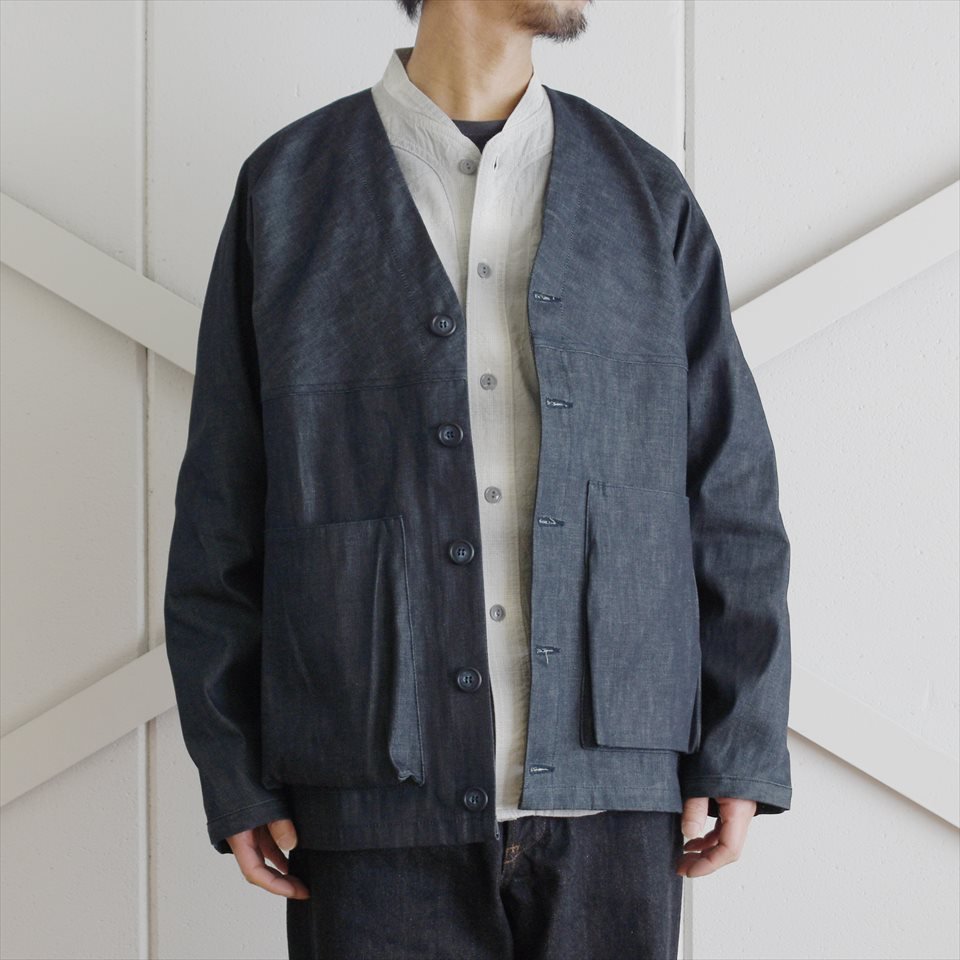 Sassafras（ササフラス）Digs Crew Carde Jacket インディゴ