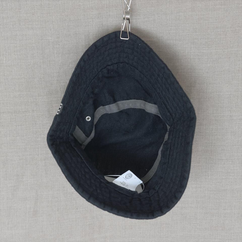 Decho（デコー）BUCKET HAT ブラック（リネンツイル）