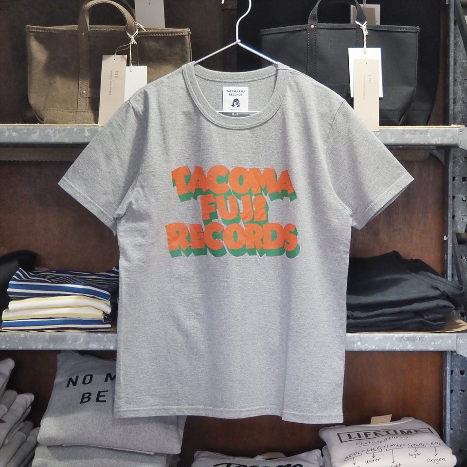 TACOMA FUJI RECORDS （タコマフジレコード）JURASSIC edition Tee designed by Jerry UKAI  杢グレー