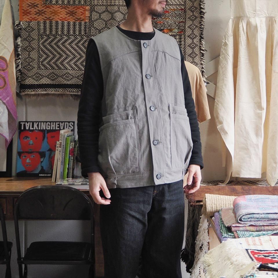 【MY0401様】Chaos リネンキャンバスベスト 新品未使用 Sassafras（ササフラス）Overgrown Hiker Vest ダスティーグレー