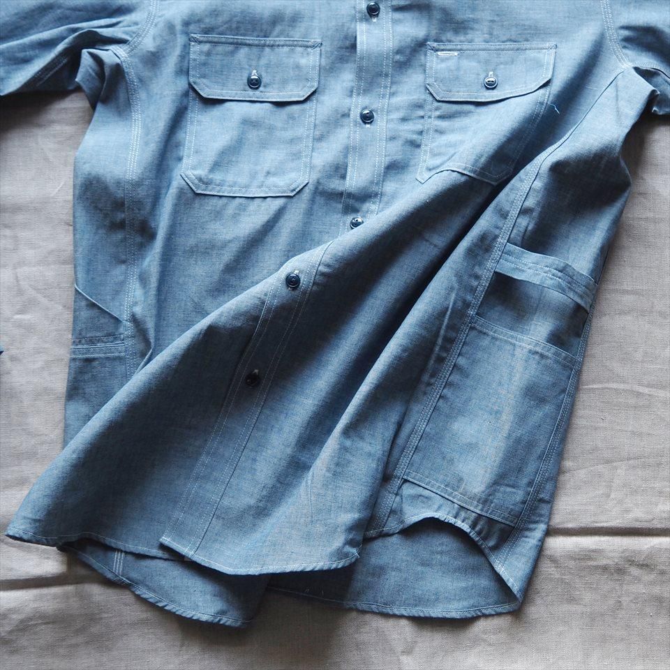 Sassafras（ササフラス）GARDENER SHIRT ブルー（スーピマ