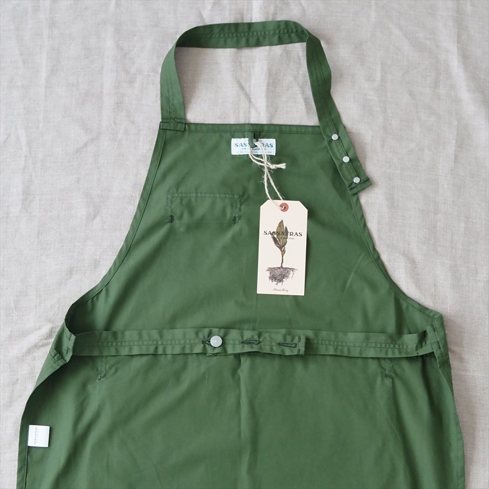 Sassafras（ササフラス）Landscaper Apron オリーブ（ウェザークロス）