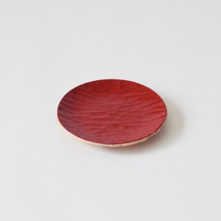 Akihiro WoodworksʥҥåɥAkihiro Plate Urushi Hybrid Red 165