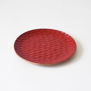 Akihiro WoodworksʥҥåɥAkihiro Plate Urushi Hybrid Red 270