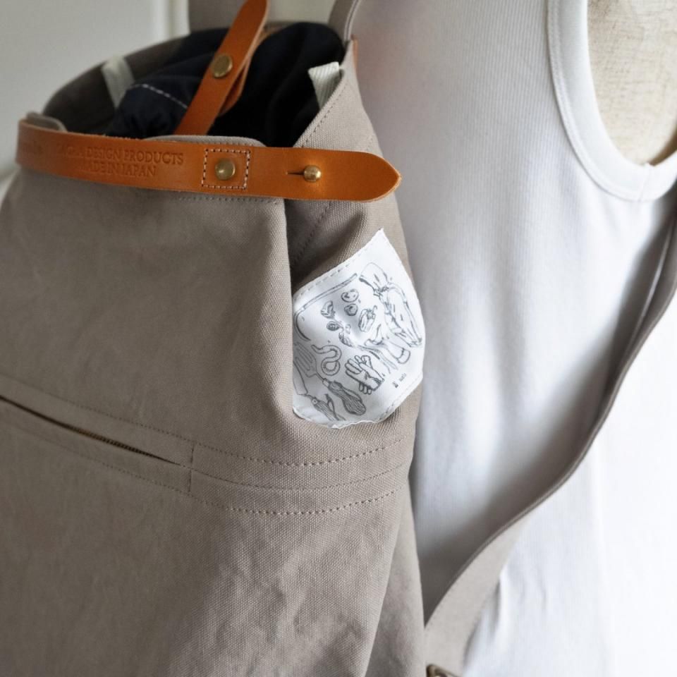 Suolo（スオーロ）NAPPASAC グレー（ミリタリーキャンバス）