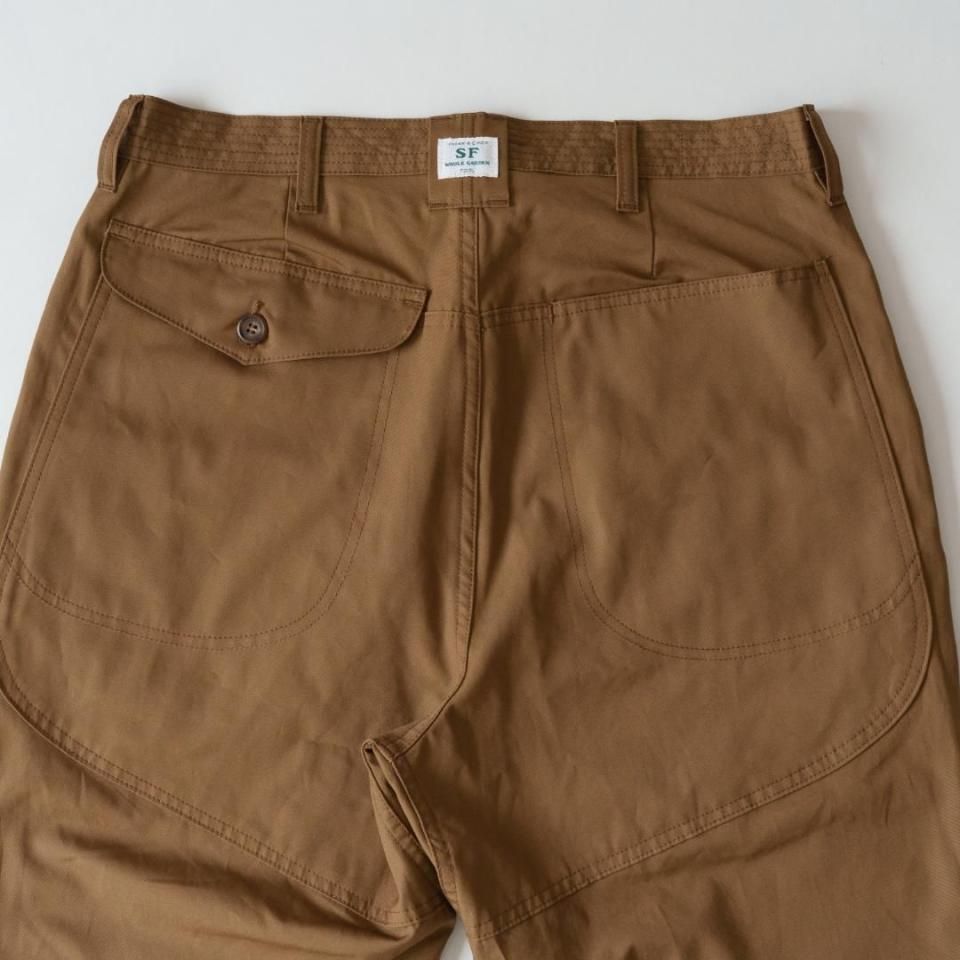 SASSAFRAS（ササフラス）LEAF WARDEN PANTS 4/5 カーキ（ウェザークロス）