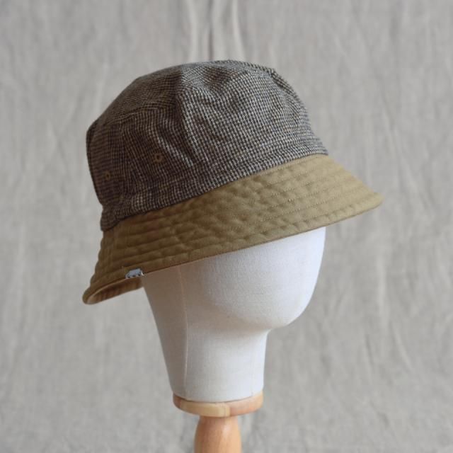 DechoʥǥBUCKET HAT - CHECK & MOLESKIN - ١