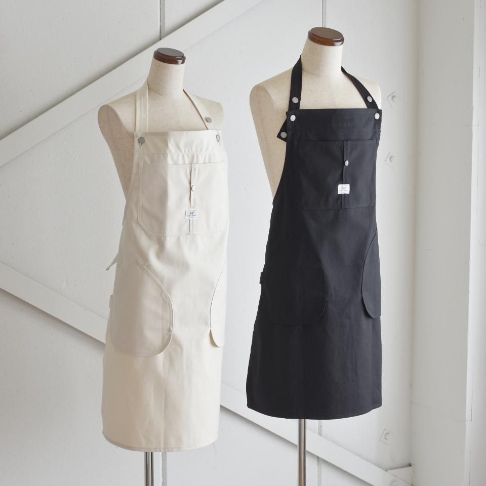 SASSAFRAS（ササフラス）WATERING APRON ブラック（キャンバス）