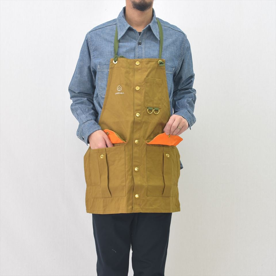 Land & B.C.（ランド＆ビーシー）Hunt Apron（ハントエプロン）カーキ