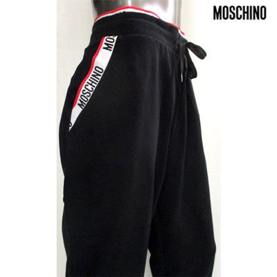 モスキーノ(MOSCHINO) メンズ ポケットロゴ・バックロゴイージーパンツ 