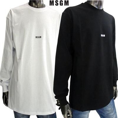 エムエスジーエム Tシャツ メンズ ロンt Msgmスモールロゴ付き長袖tシャツ 2color 黒 エムエスジーエム Tシャツ メンズ ロンt Msgmスモールロゴ付き長袖tシャツ 2color 黒