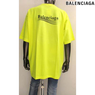 極美品□23SS BALENCIAGA/バレンシアガ 641675 HAND DRAWN ロゴプリント オーバーサイズ 半袖Tシャツ/カットソー ブラック XXS 正規品