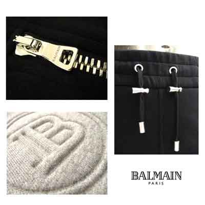 バルマン BALMAIN メンズ パンツ ボトムス 2color ロゴ バイカーパンツ ...