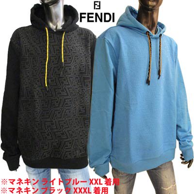 フェンディ FENDI メンズ パーカー フーディ トップス ロゴ 2color 