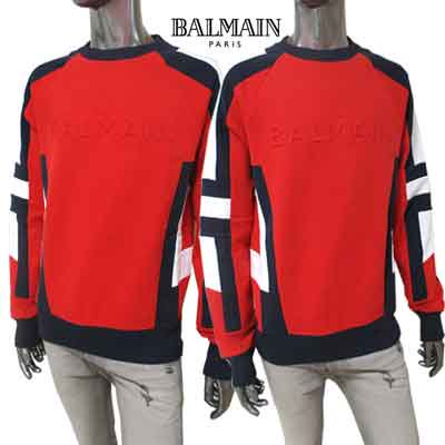 バルマン BALMAIN メンズ トップス スウェット トレーナー ロゴ