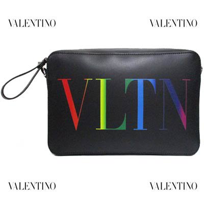 ヴァレンティノ VALENTINO メンズ 鞄 バッグ ショルダーバッグ ロゴ unisex可  レインボーカラーVLTNロゴプリント付2wayミニショルダーバッグ (R139700) 121