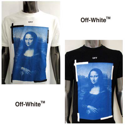 offwhite off-white ロゴ Tシャツ モナリザ