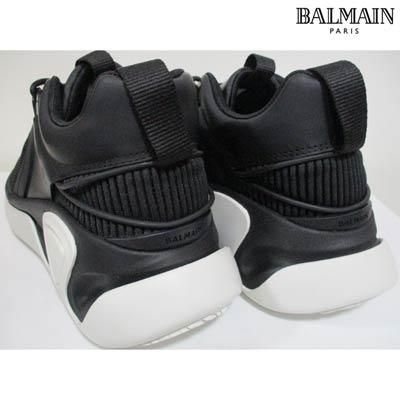 BALMAIN バルマン　スニーカー　ロゴプレート　ブラック　38 Balmain スニーカー - 黒 - ブラック | BM1VJ309KNSC0PA