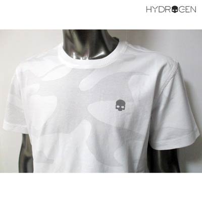 ハイドロゲン HYDROGEN メンズ トップス Tシャツ 半袖 ロゴ カモ柄