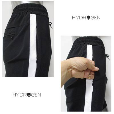 ハイドロゲン HYDROGEN メンズ パンツ ボトムス ハーフパンツ ユニセックス可 2color サイドライン・スカルロゴプリント付きハーフパンツ  白/黒 285H04 001/007 121